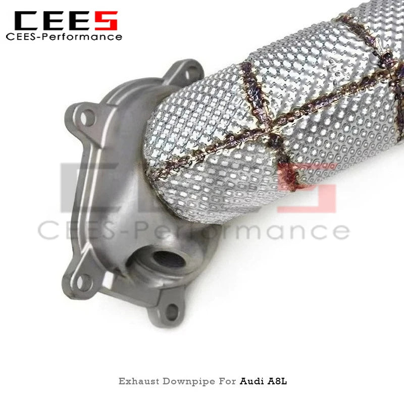 Audi A8L D4 4.0T 2011-2023 Stainless Steel Free Flow Downpipe Exhaust System