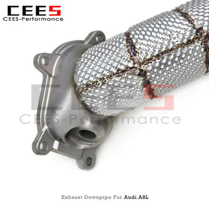 Audi A8L D4 4.0T 2011-2023 Stainless Steel Free Flow Downpipe Exhaust System