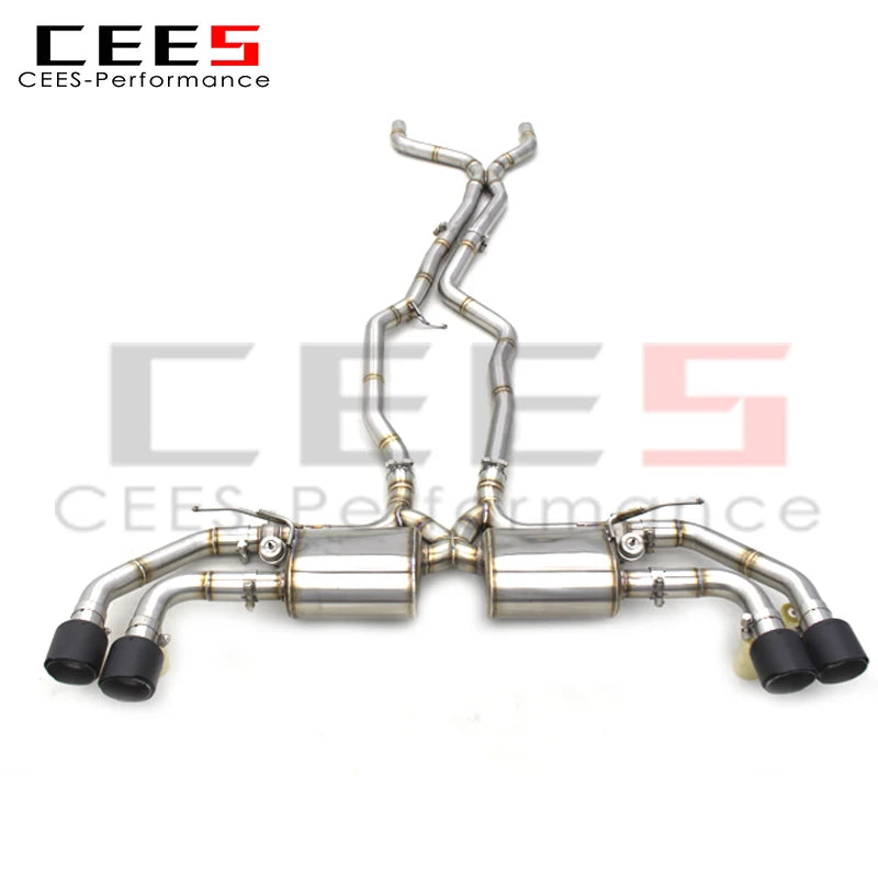 CEES Catback Exhaust For PORSCHE Cayenne 958 4.8 2010-2016 Stainless Steel Exhaust system valve control Exhaust Pipe Muffler