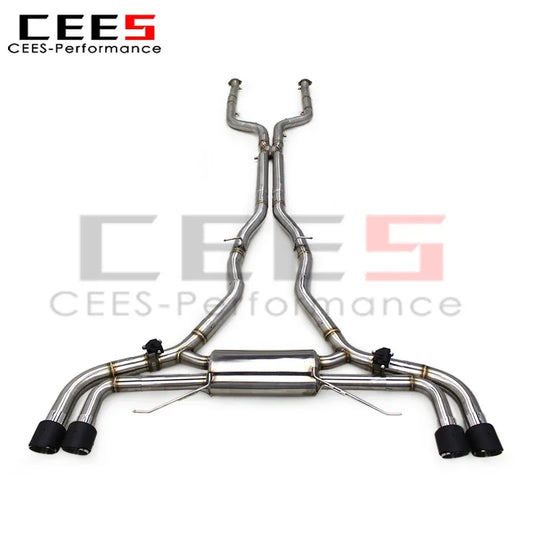 cees Valvetronic Catback Exhaust System for BMW X5M/X6M F95/F96 4.4TT 2020-2024 Stainless Steel with OPF Exhaust Pipe Muffler