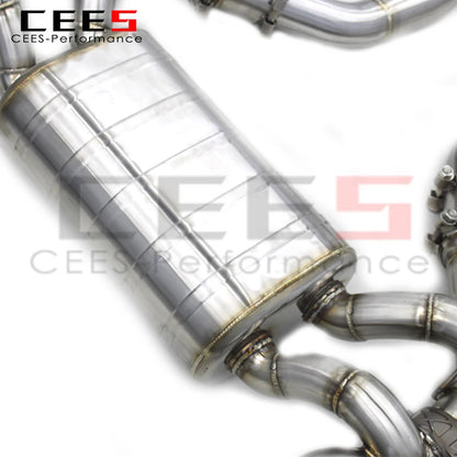 CEES Full Exhaust For BMW M2C/M2 Competition S55 F87 3.0T 2018-2023 Stainless Steel Catted Downpipe Valved Catback Exhasut Pipes