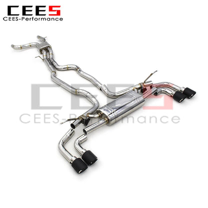 cees Exhaust Pipe for PORSCHE Cayenne 958 4.8 2010-2016 Stainless Steel with Remote Control High Performance Exhaust Catback