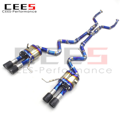 CEES High Performance Titanium exhaust pipes For BMW M3 E90/E92/E93 4.0L 2007-2013 Catback exhaust systems with vacuum Valve