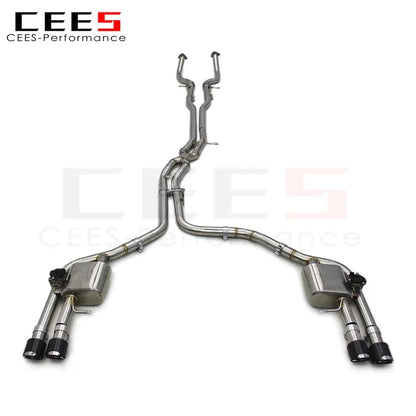 cees for Audi S8 D4 4.0T 2013-2018 Valved Sport Exhaust System