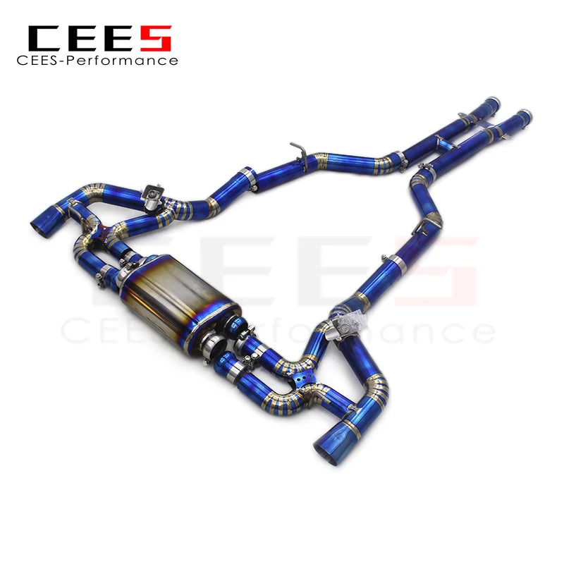 CEES Performance Titanium Exhaust Pipe Muffler Escape Catback Exhaust System For Mercedes-Benz AMG GT/GTS(C190) 4.0T2014-2023