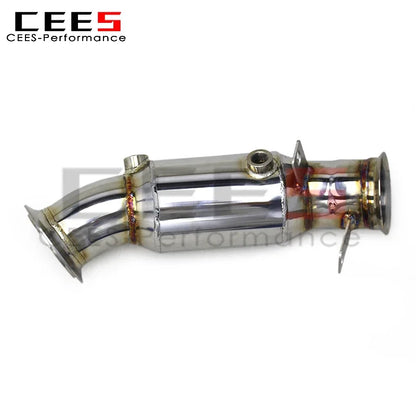 CEES Free Flow Exhaust Downpipe for BMW M2 F87 N55 3.0T 2014-2018Stainless Steel Performance Straight Downpipes Car Exhaust Pipe