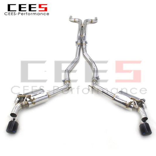 CEES Automobile Exhaust System for Chevrolet Camaro V8 6.2L Valve Exhaust Pipe Muffler Stainless Steel Exhaust System Catback