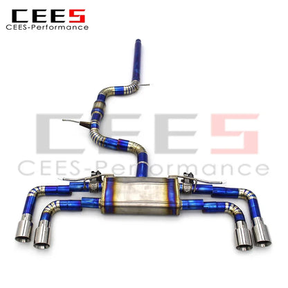 cees Catback Exhaust System for VW Golf MK7.5/7.5 GTI 2.0T 2015-2019  Performance Titanium Car Exhaust Pipe Muffler Assembly