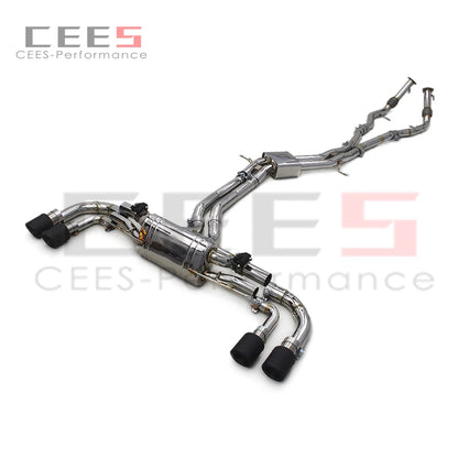 CEES Catback Exhaust System for PORSCHE Cayenne 4.8 2010-2016 Tuning Performance Racing Titanium Escape Exhaust Pipe Muffler