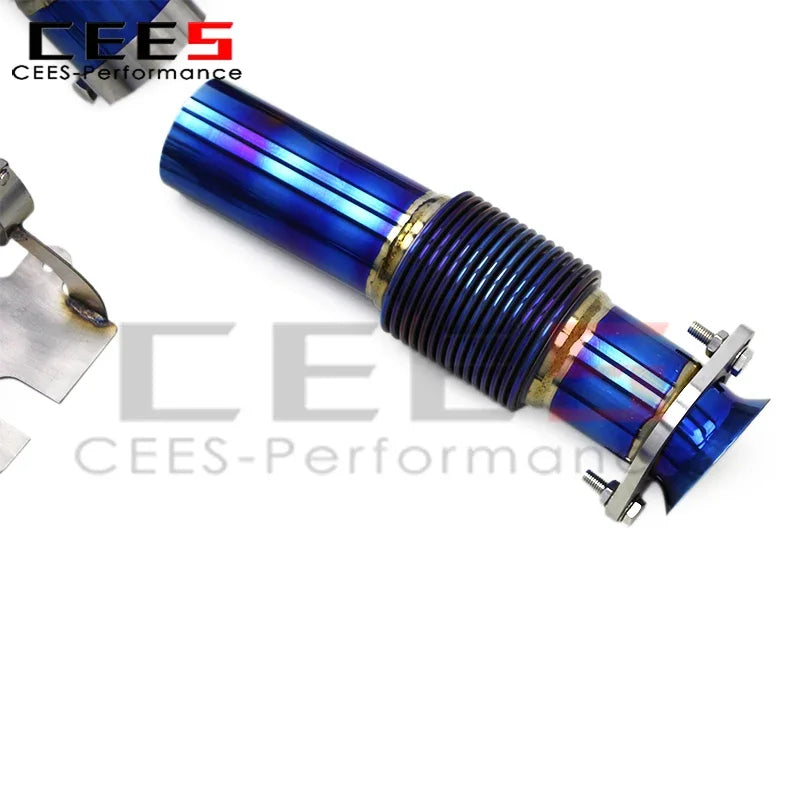 cees Full Exhaust System For Chevrolet CORVETTE C8 2019-2023 3inch Pipe Straight Downpipe Valvetronic Muffler Catback Race Sport