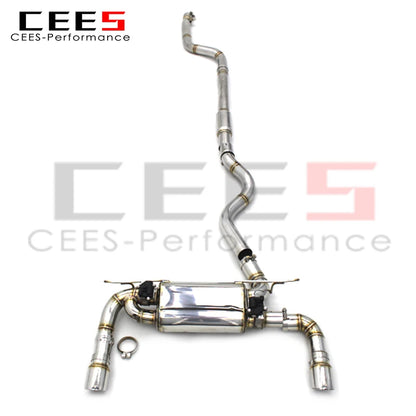 CEES Catback Exhaust For BMW 340i  340 3.0T 2016-2023 Stainless Steel304 Car Exhaust pipe Acoustical Damper