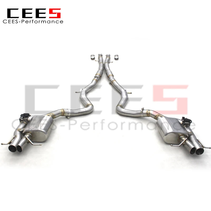 CEES Performance Catback Exhaust muffler For Mercedes-Benz S560 W222 2018-2019 Stainless Steel Valvetronic Muffler pipe