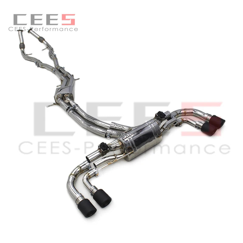 CEES Catback Exhaust System for PORSCHE Cayenne 4.8 2010-2016 Tuning Performance Racing Titanium Escape Exhaust Pipe Muffler