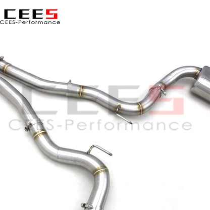 CEES Catback Exhaust System Stainless Steel High Performance Exhaust Pipe Muffler escape For Ford Mustang 5.0L 2011-2019