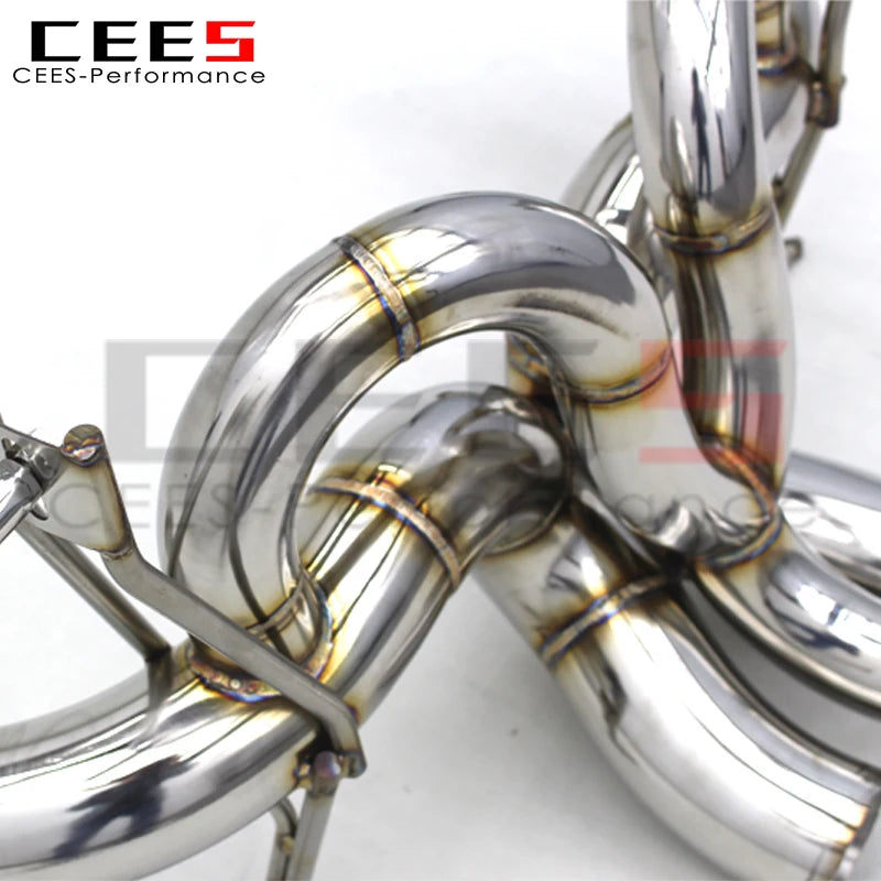 CEES Catback Exhaust System for Lamborghini Aventador S LP740 6.5 2011-2018 Stainless Steel Exhaust Pipe Muffler