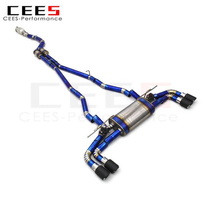 cees Titanium Alloy Catback Exhaust with Downpipe System for BMW 540 540i 3.0T Full Set Exhaust Pipe Tuning Auto Parts Systems