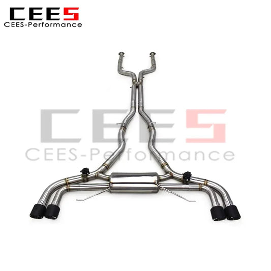 CEES Catback Exhaust Pipe for BMW X5M/X6M F95/F96 4.4TT 2020-2024 Escape Stainless Steel Exhaust Pipe Muffler System with OPF