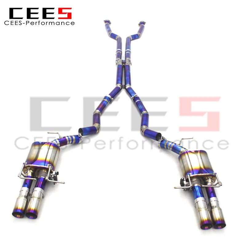 CEES Catback Exhaust System Titanium Performance Valvetronic Exhaust Pipe For BMW M5 E60 5.0 2003-2010