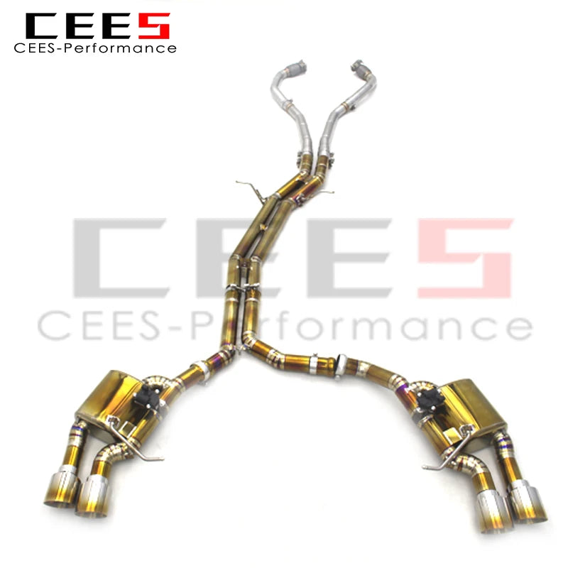 CEES Performance Valved Catback Exhaust System for Porsche Macan 2.0T 2014-2017 Titanium Exhaust Muffler Escape Pipes