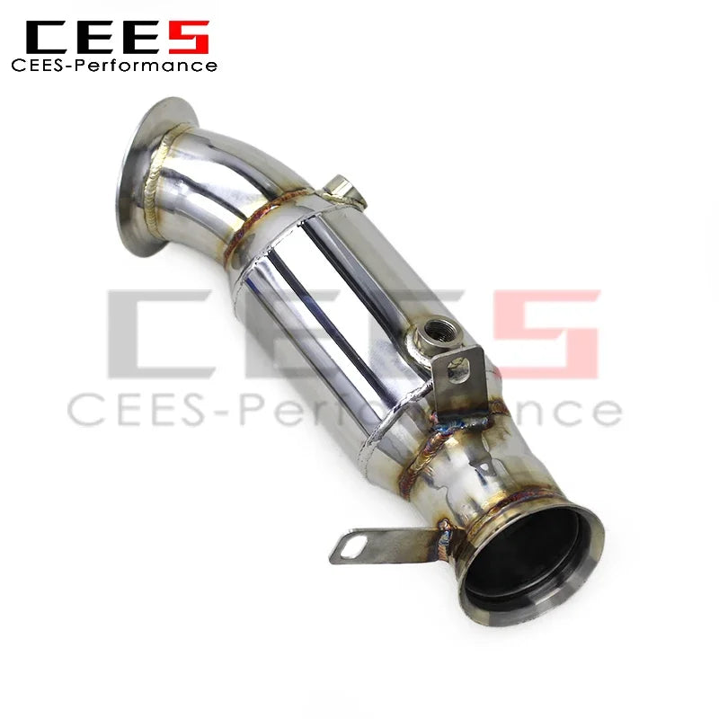 CEES Free Flow Exhaust Downpipe for BMW M2 F87 N55 3.0T 2014-2018Stainless Steel Performance Straight Downpipes Car Exhaust Pipe