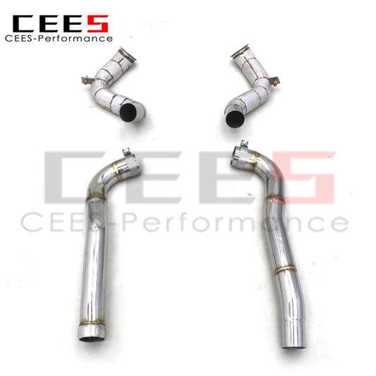 CEES Exhaust Downpipe For Mercedes-Benz AMG GTS 2016-2023 with catalyst catted downpipe Exhaust Pipe