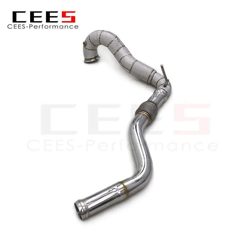 Mercedes-Benz A45 AMG 2.0T 2014-2020 Stainless Steel Free Flow Heat shield Downpipe Exhaust System