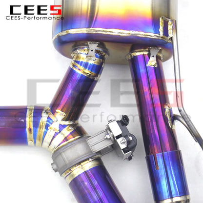 CEES Titanium Valved Catback Exhaust System For BMW M550/M550i G30/N63 4.4TT 2017-2022 Racing Sport Car Exhaust Pipe Muffler