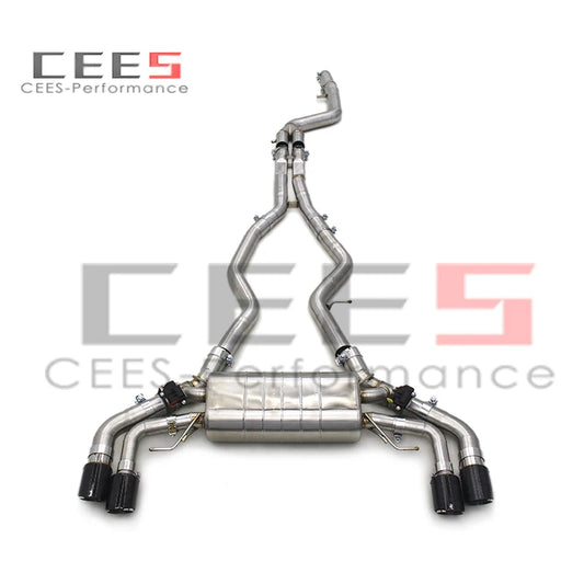 CEES Valvetronic Catback Exhaust Pipes For BMW M240i B58 3.0T 2017-2023 304Stainless Steel Exhaust Muffler