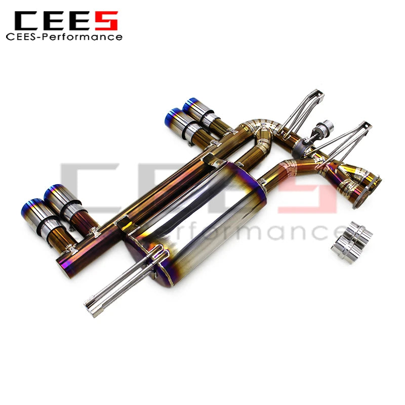 cees Tuning Rear Axle Catback Exhaust Pipes for BMW M3 E46 L6 3.2L 2004-2006 Titanium Racing Exhaust Catback Muffler System