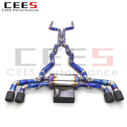 CEES Exhaust System For BMW X5M/X6M 4.4TT 2015-2023 Titanium alloy car Escape Exhaust Pipe