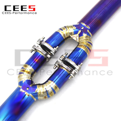 CEES For BMW M3 E46 2004-2006 Titanium Performance Mid pipe Car Exhaust pipe Single middle tube