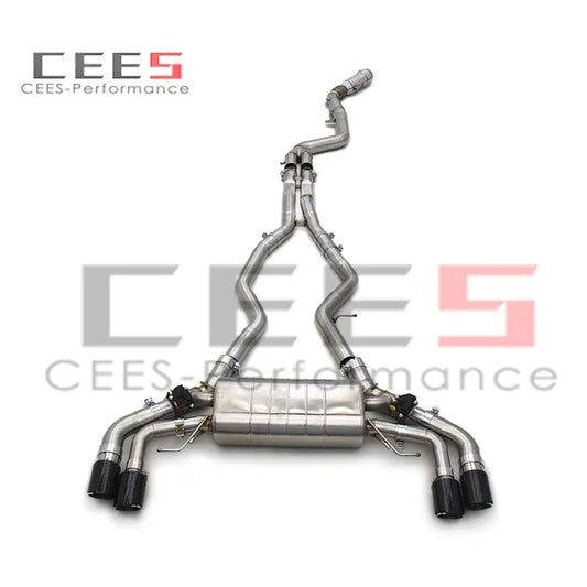 cees Catback Exhaust Downpipe for BMW M240i M240 B58 3.0T 2017-2023 Muffler Exhaust Stainless Steel Complete Catback Systems