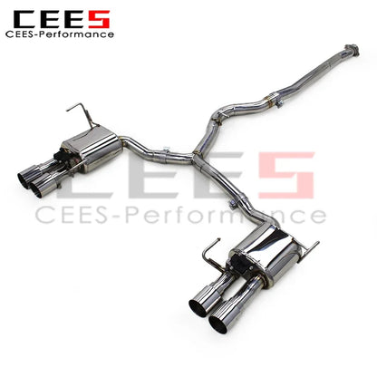 CEES Stainless Steel Catback Exhaust for Subaru Impreza STI 2.5T 2008-2021 Escape Valvetronic Car Exhaust Muffler Exhaust Pipes