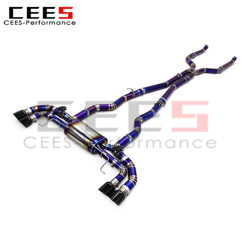 CEES Tuning Catback Exhaust Pipe for BMW M550 M550i G30 N63 4.4T 2017-2022 Performance Titanium Sport Exhaust System Assembly