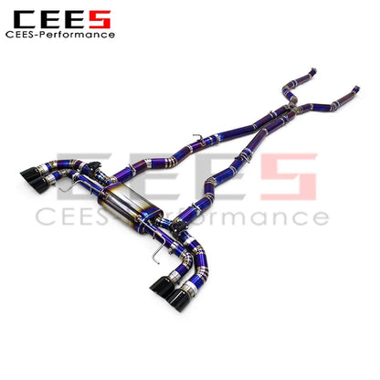 CEES Tuning Catback Exhaust Pipe for BMW M550 M550i G30 N63 4.4T 2017-2022 Performance Titanium Sport Exhaust System Assembly