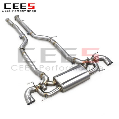 cees Valve Catback Exhaust System for Mercedes-Benz SLS AMG C197 6.2L 2011+ Racing SUS304 Stainless Steel Exhaust Pipe Muffler