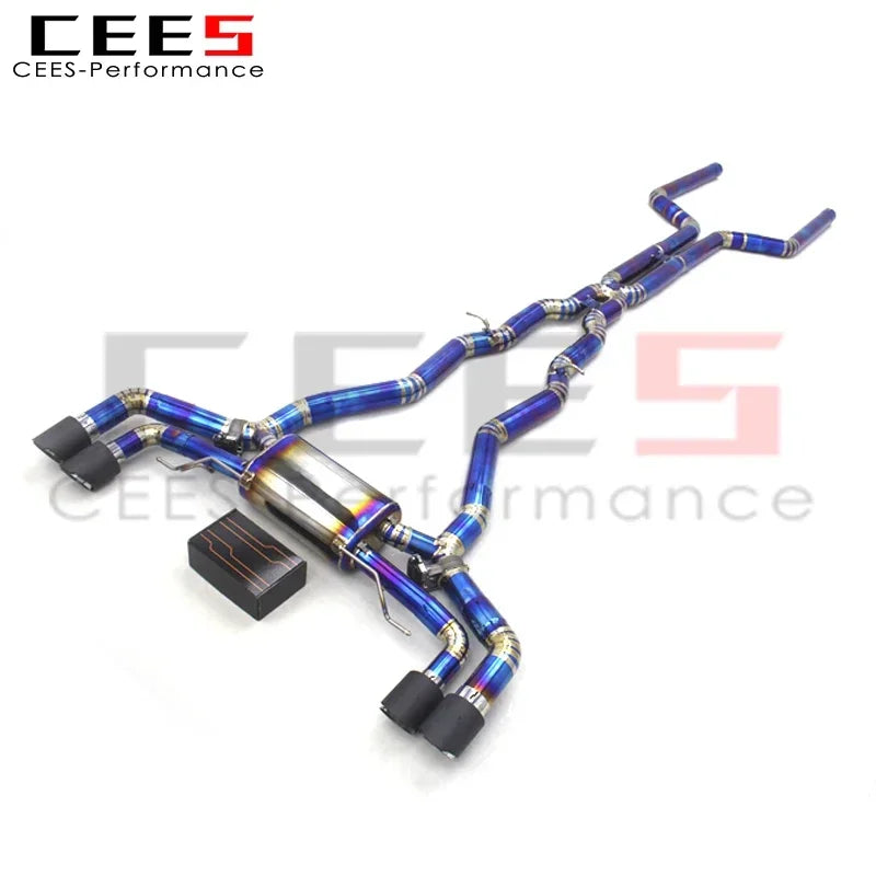 CEES Exhaust System For BMW X5M/X6M 4.4TT 2015-2023 Titanium alloy car Escape Exhaust Pipe