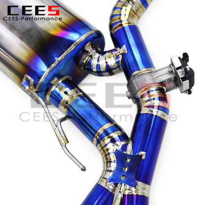 CEES Titanium Escape Catback Exhaust Muffler for BMW X3M/X4M Competition F97/F98 3.0T 2019-2023 Racing Exhaust System Assembly