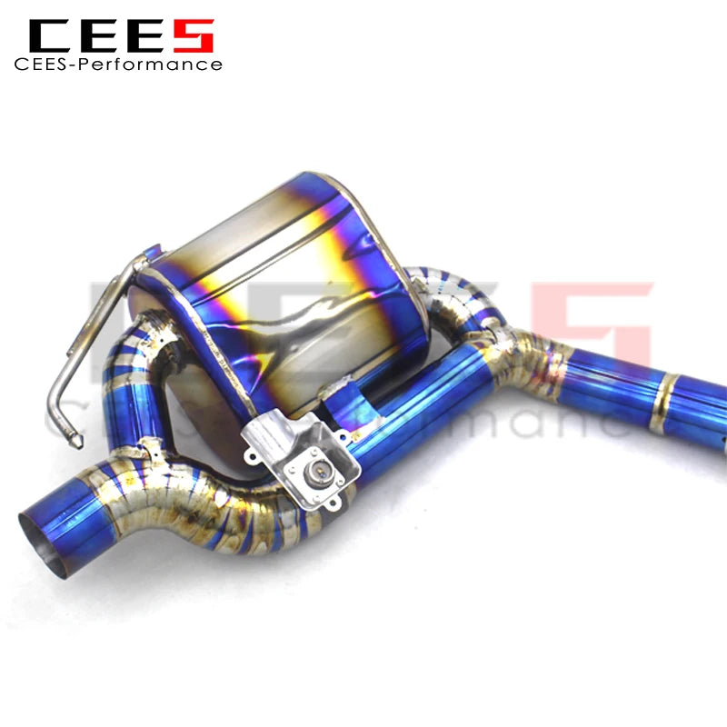 CEES Catback Exhaust Pipe Assembly for Mercedes-Benz E53 AMG W213 3.0T 2019-2023 Titanium  Escape Muffler Car Exhaust System