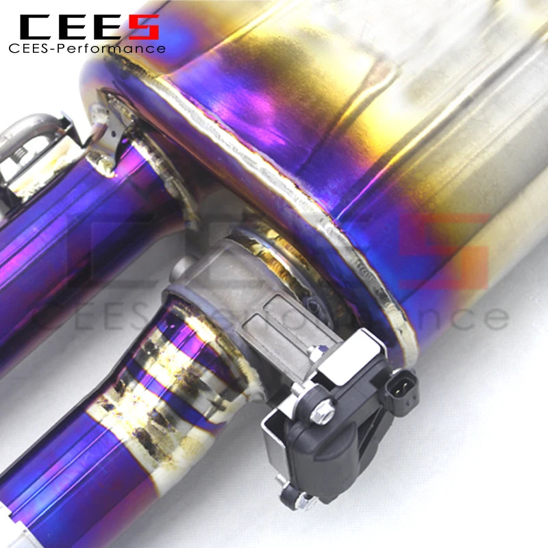 CEES Factory Customization  Valvetronic Catback Exhaust Downpipe For Audi S4/S5 B9 3.0T 2019-2023 Titanium Exhaust Pipe Muffler