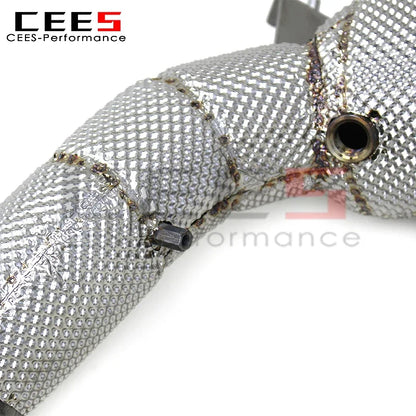 cees Downpipe Exhaust for VW GOLF8 MK8 GTI  2.0T 2021-2022 Stainless Steel High Flow Catted Downpipe with Catalyst Exhaust