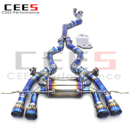 CEES Titanium Exhaust Pipes For BMW M2 G87 2023 High Performance Catback Exhaust mufflers convert sound