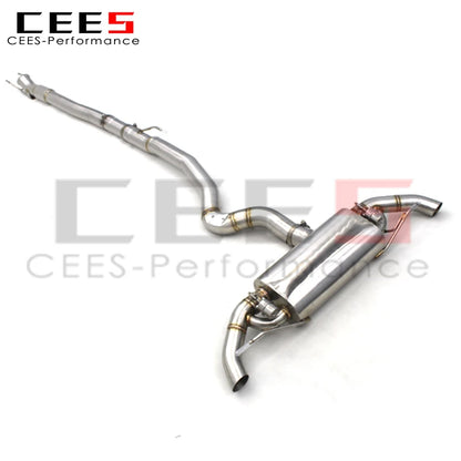 CEES Stainless Steel Catback For Mercedes-Benz CLA45 AMG 2.0T 2014-2023 Valvetronic Muffler Systems Exhaust Pipes