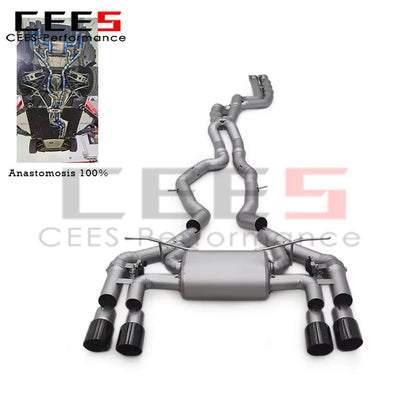 cees Performance Titanium Exhaust Pipe for BMW M2C M2 Competition F87 3.0T 2018-2023 Tuning Valvetronic Exhaust Mufflers System