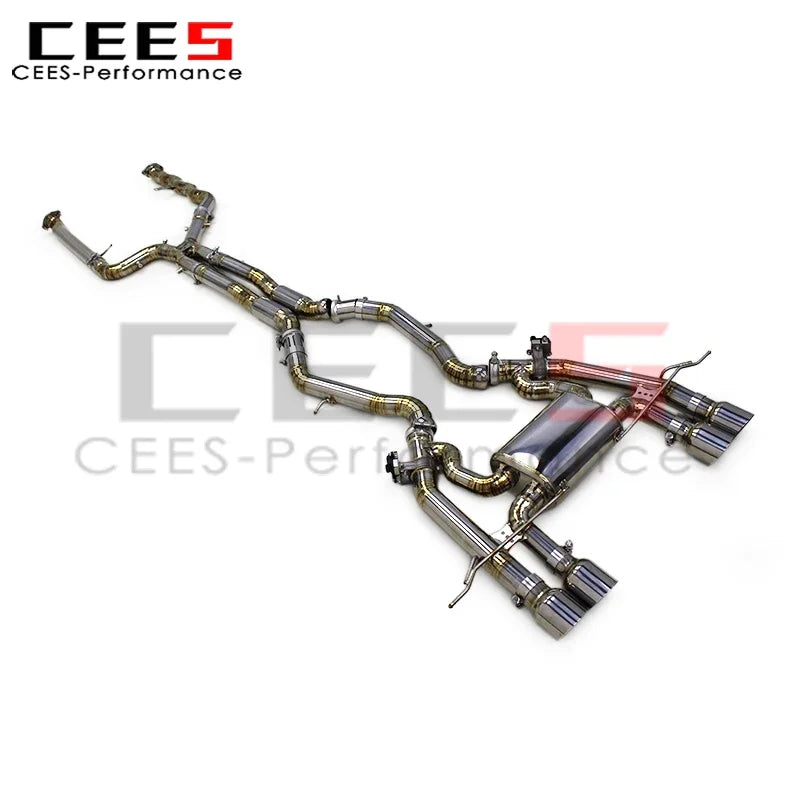 CEES Titanium Silver Escape Catback Exhaust Racing Exhaust System for BMW M2 G87 3.0T S55 2024 Car Escape Exhaust Muffler System