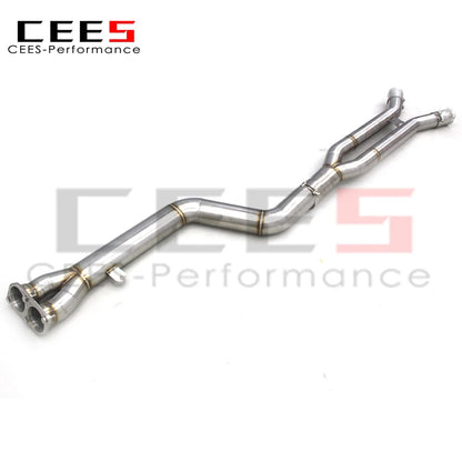 CEES Mid Pipe Stainless Steel Exhaust Pipe For BMW X3M/X4M F97/F98 3.0T 2019-2023 High Performance  Exhaust System