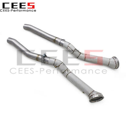 cees Straight Exhaust Downpipe for Ferrari F12 Berlinetta 6.3 2012-2016 Performance Stainless Steel Exhaust System Auto Part