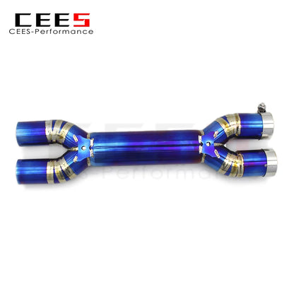 CEES Straight pipe X pipe For Ferrari GTC4 Lusso/Lusso T 6.3 2016- Racing Performance Titanium Exhaust Pipes Car Exhaust Systems