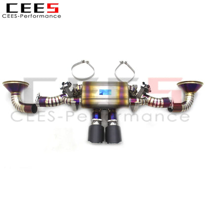 CEES Catback Exhaust Downpipe For Porsche 911 992 3.0T 2020-2023  valved Exhaust Pipe Muffler Titanium alloy Exhaust Systems