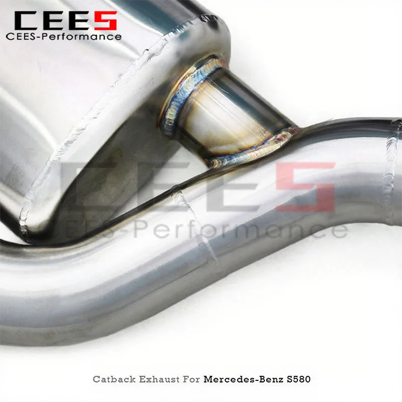 Mercedes-Benz S580 W223 4.0T 2020-2025 Stainless Steel Valved Sport Exhaust System